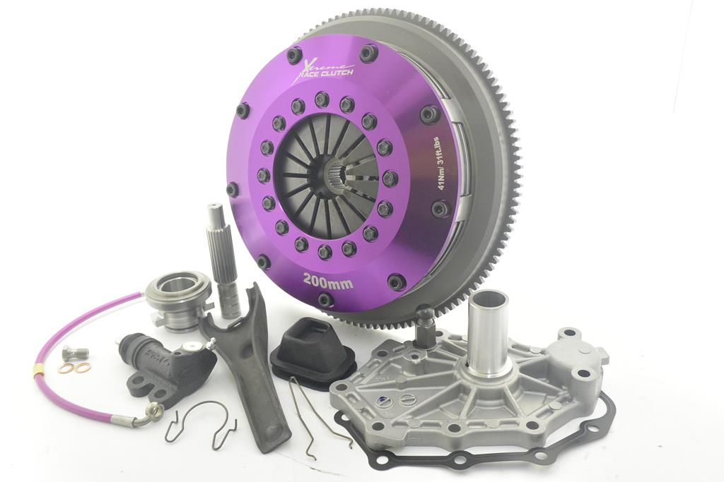 Xtreme Performance - 200mm Sprung Ceramic Twin Plate Clutch Kit Incl Flywheel 1200Nm - KNI20526-2B