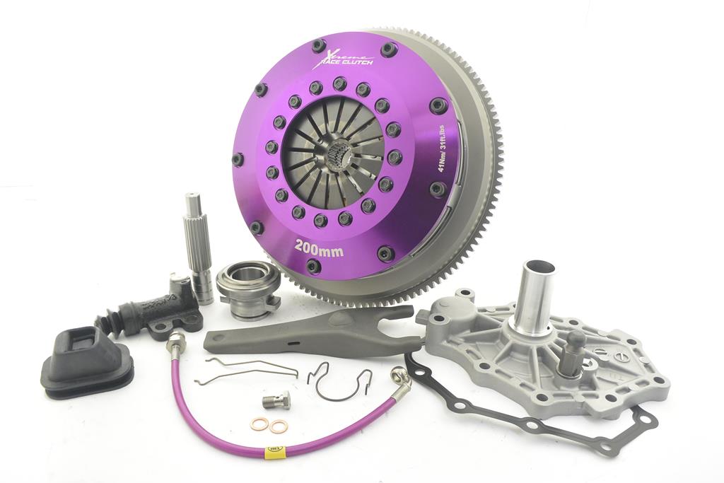 Xtreme Performance - 200mm Rigid Ceramic Twin Plate Clutch Kit Incl Flywheel 1200Nm - KNI20526-2E