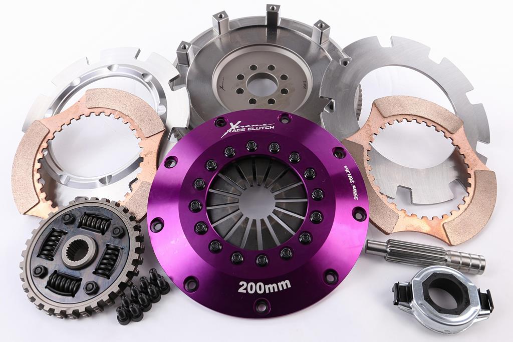 Xtreme Performance - 200mm Sprung Ceramic Twin Plate Clutch Kit Incl Flywheel 1200Nm - KNI20530-2B