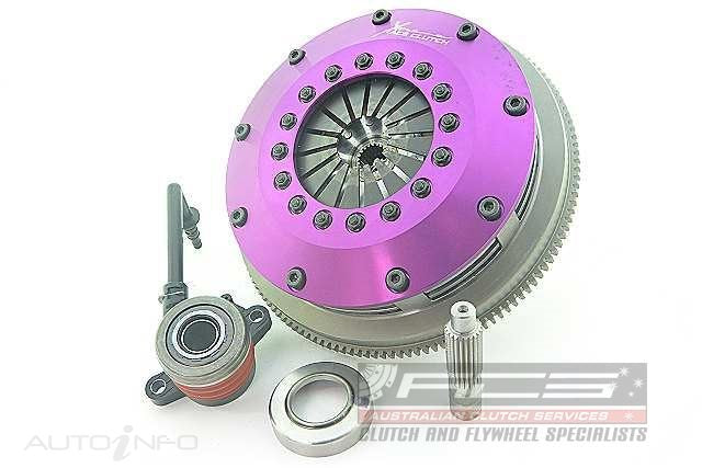 Xtreme Performance - 200mm Rigid Ceramic Twin Plate Clutch Kit Incl Flywheel & CSC 1200Nm - KNI20632-2E