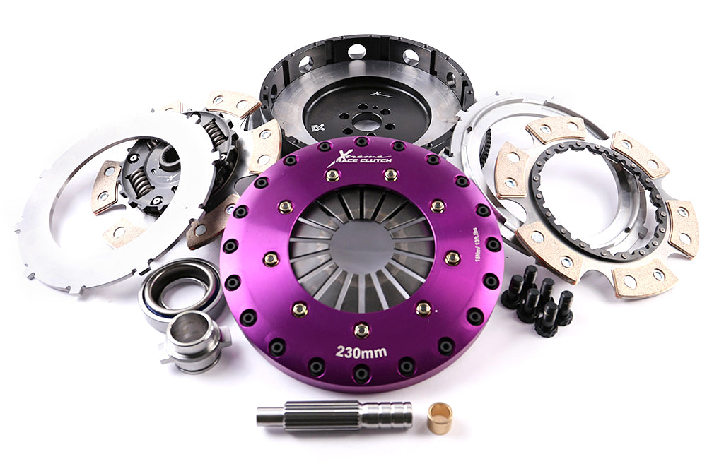 Xtreme Performance - 230mm Sprung Ceramic Twin Plate Clutch Kit Incl Flywheel 1000Nm - KNI23530-2B
