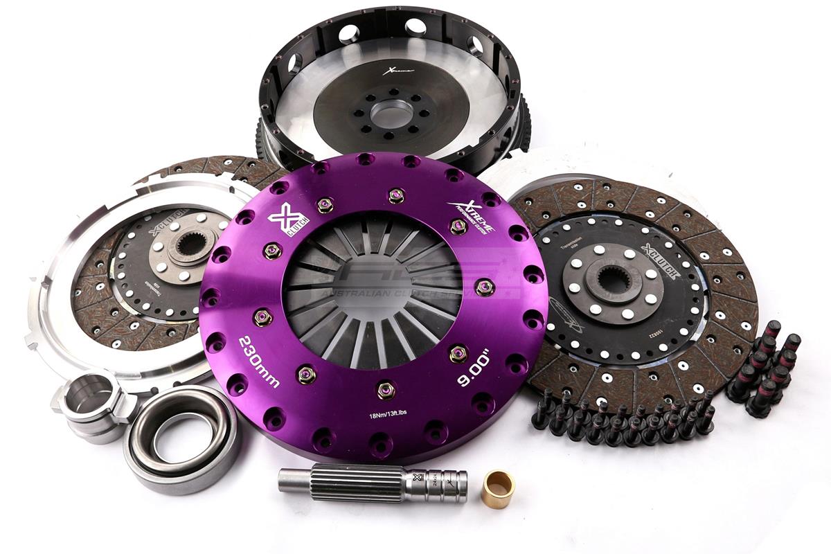 Xtreme Performance - 230mm Organic Twin Plate Clutch Kit Incl Flywheel 1200Nm - KNI23531-2G
