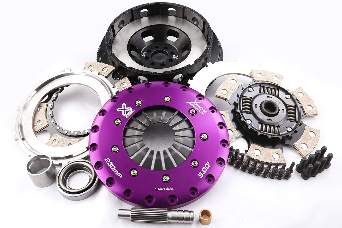 Xtreme Performance - 230mm Sprung Ceramic Twin Plate Clutch Kit Incl Flywheel 1000Nm - KNI23561-2B
