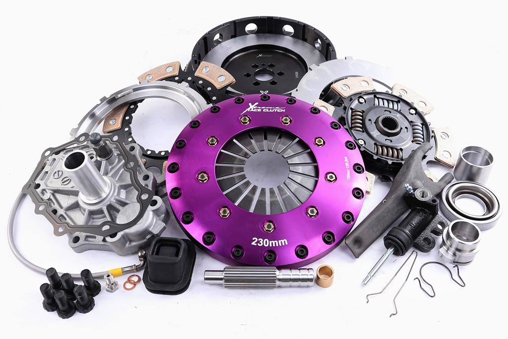 Xtreme Performance - 230mm Sprung Ceramic Twin Plate Clutch Kit Incl Flywheel 1000Nm - KNI23582-2B