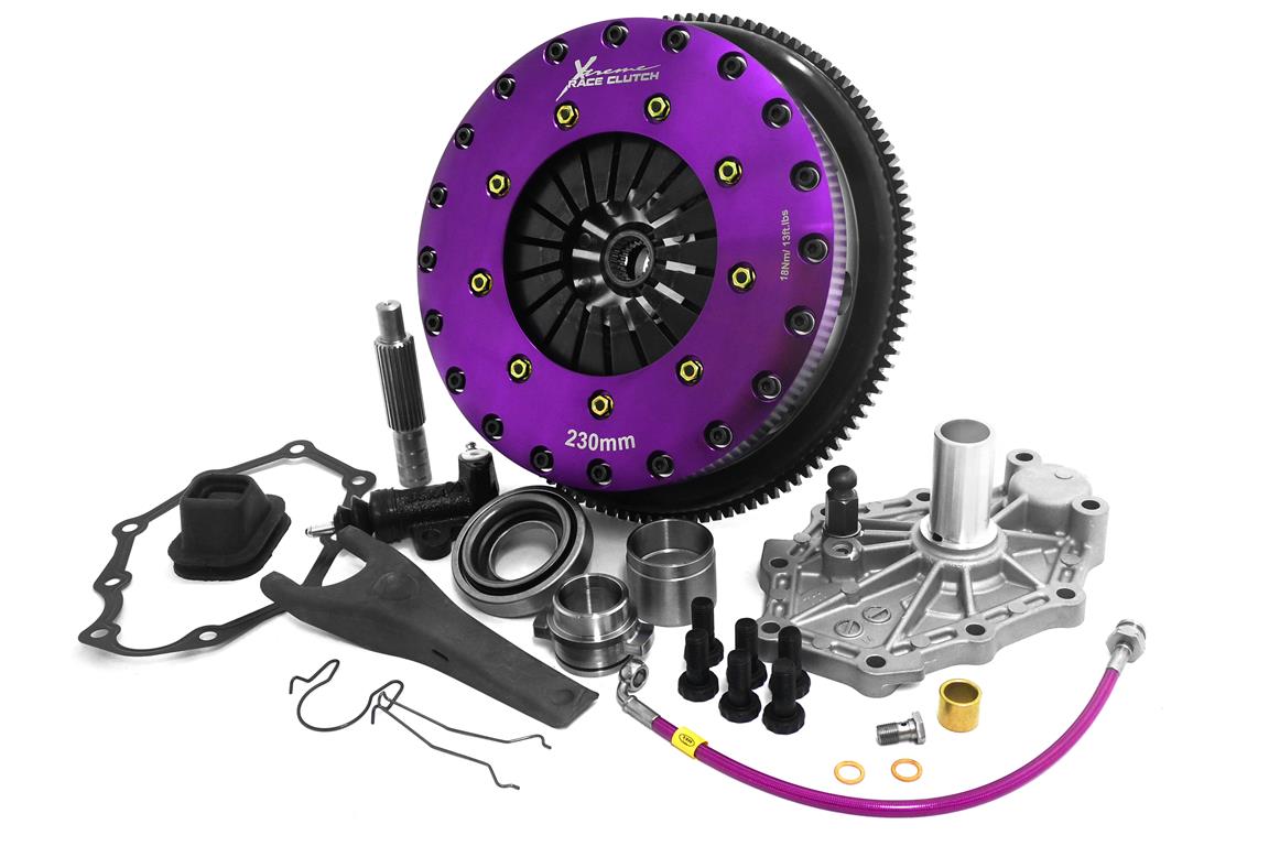 Xtreme Performance - 230mm Rigid Ceramic Twin Plate Clutch Kit Incl Flywheel 1800Nm - KNI23582-2E