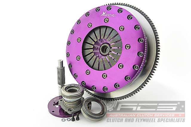 Xtreme Performance - 230mm Rigid Ceramic Twin Plate Clutch Kit Incl Flywheel & CSC 1800Nm - KNI23688-2E