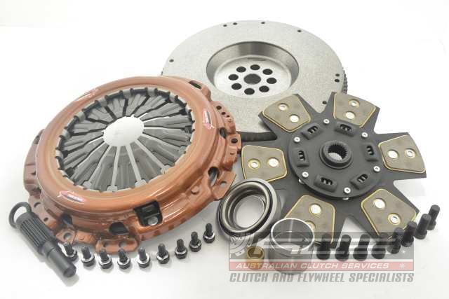 Clutch Kit - Xtreme Outback Heavy Duty Sprung Ceramic Incl Flywheel 930Nm 1250KG (25% inc.) - KNI25509-1B