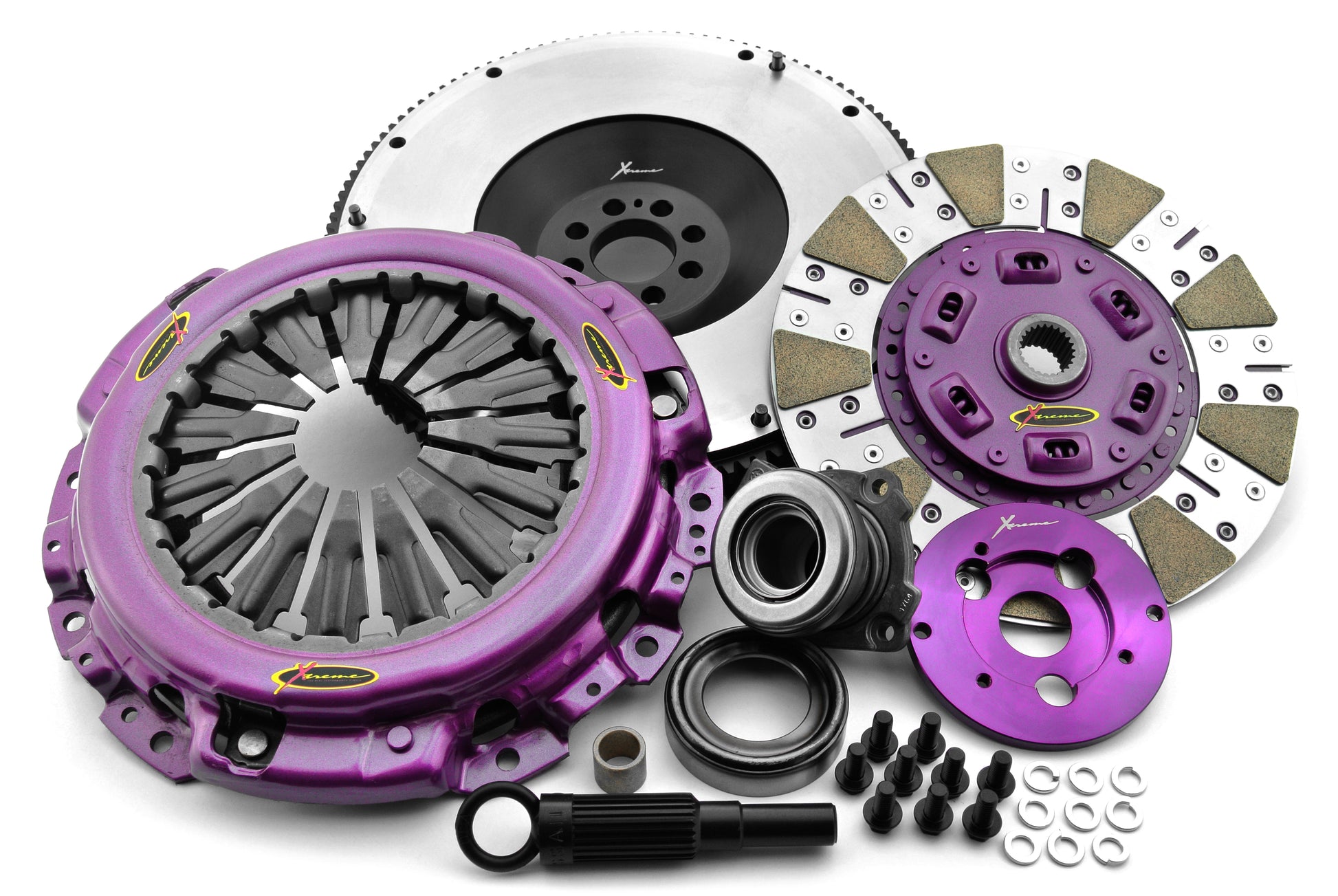 Clutch Kit - Xtreme Performance Heavy Duty Cushioned Ceramic Incl Flywheel & CSC 1250Kg 930Nm - KNI25688-1C