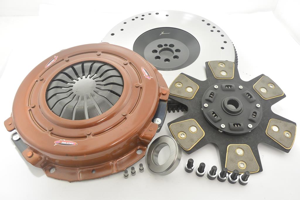 Clutch Kit - Xtreme Outback Extra Heavy Duty Sprung Ceramic Incl Flywheel 1140Nm 1300Kg - Upgrade Kit - KNI28596-1BX