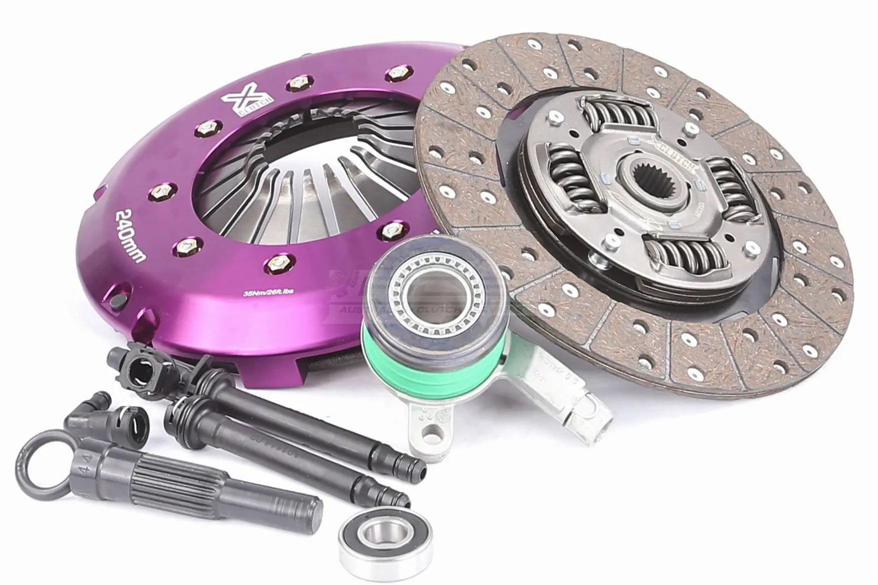 Clutch Kit - Xtreme Performance Heavy Duty Organic Incl Flywheel & CSC 600Nm 1280kg Suits converted flywheel - KRE24416-1A