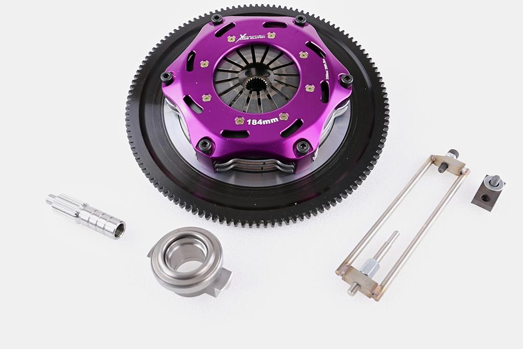 Xtreme Performance - 184mm Rigid Ceramic Twin Plate Clutch Kit Incl Flywheel 1220Nm - KSU18520-2E