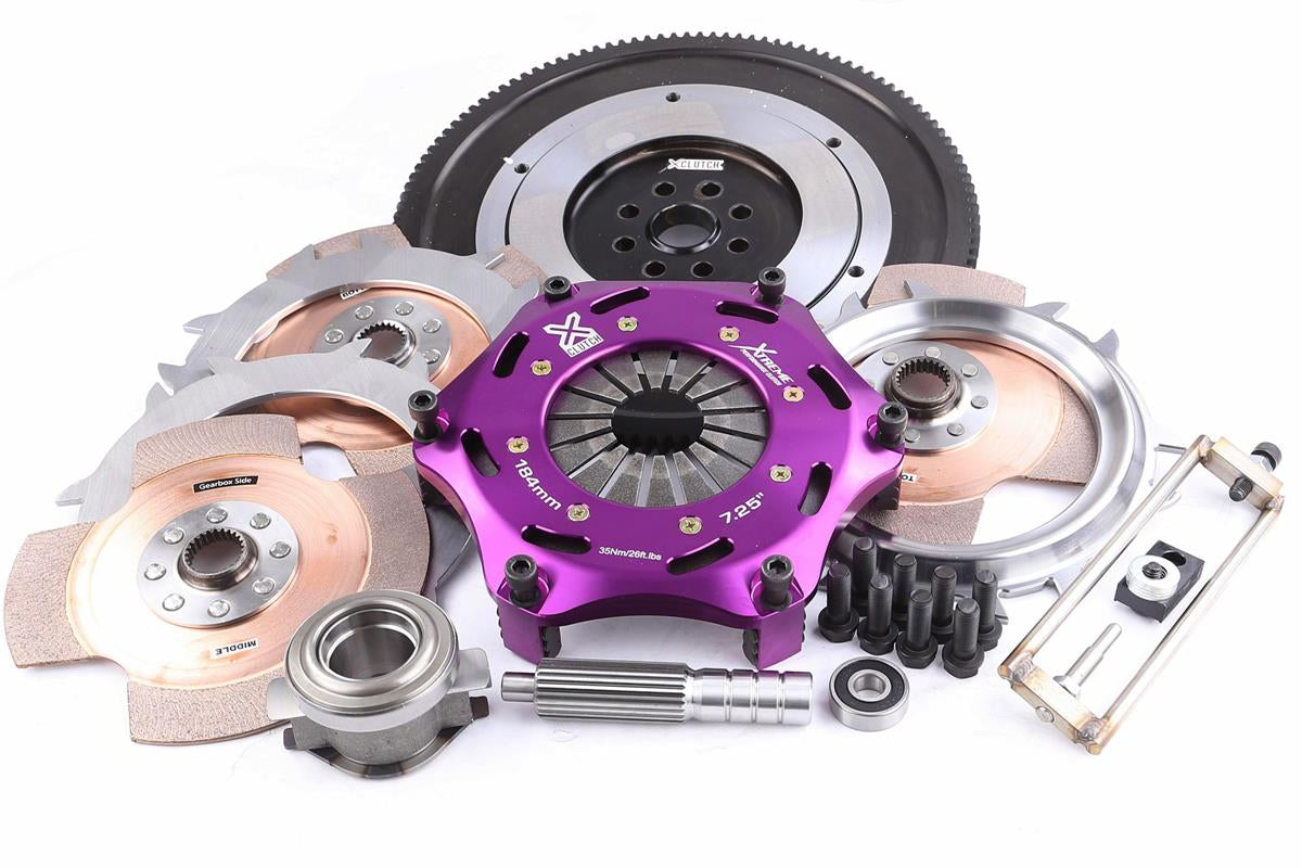 Xtreme Performance - 184mm Rigid Ceramic Triple Plate Clutch Kit Incl Flywheel - KSU18521-3E