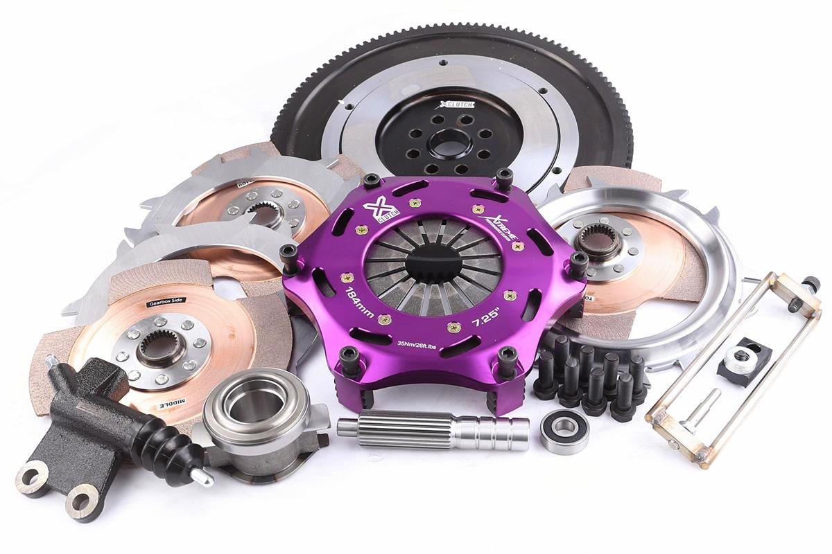Xtreme Performance - 184mm Rigid Ceramic Triple Plate Clutch Kit Incl Flywheel & CSC - KSU18621-3E