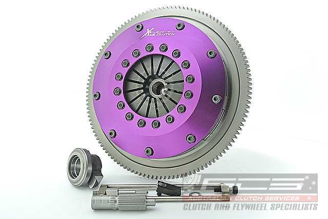 Xtreme Performance - 200mm Rigid Ceramic Twin Plate Clutch Kit Incl Flywheel 1200Nm - KSU20520-2E