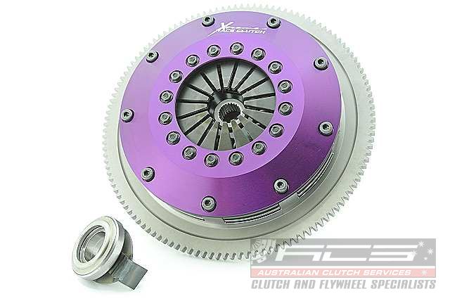 Xtreme Performance - 200mm Rigid Ceramic Twin Plate Clutch Kit Incl Flywheel 1200Nm - KSU20522-2E