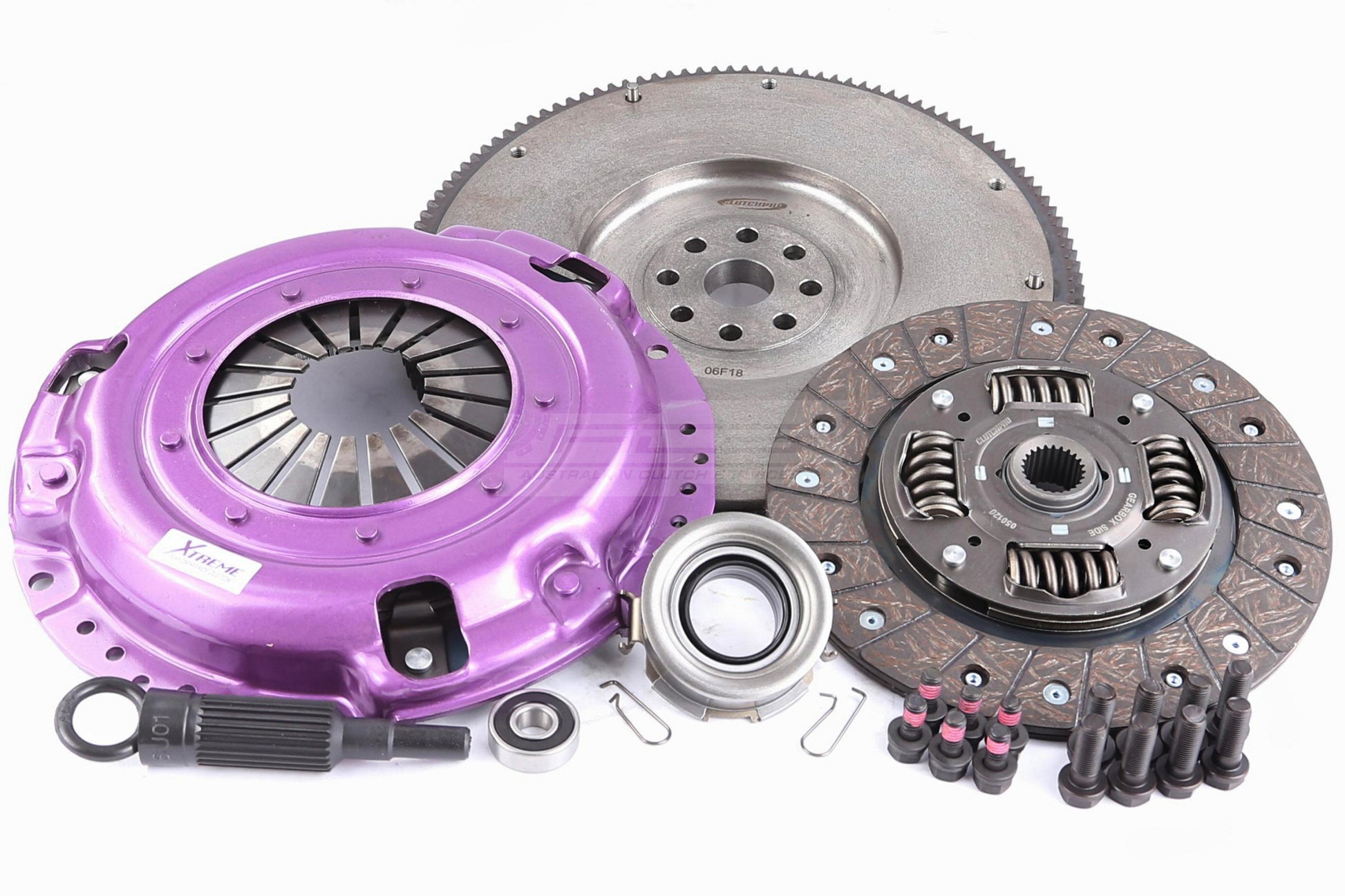 Clutch Kit - Xtreme Performance Heavy Duty Organic Incl Flywheel 280Nm 600kg (30% inc.) Conversion kit Dual-mass to solid flywheel - KSU23520-1A