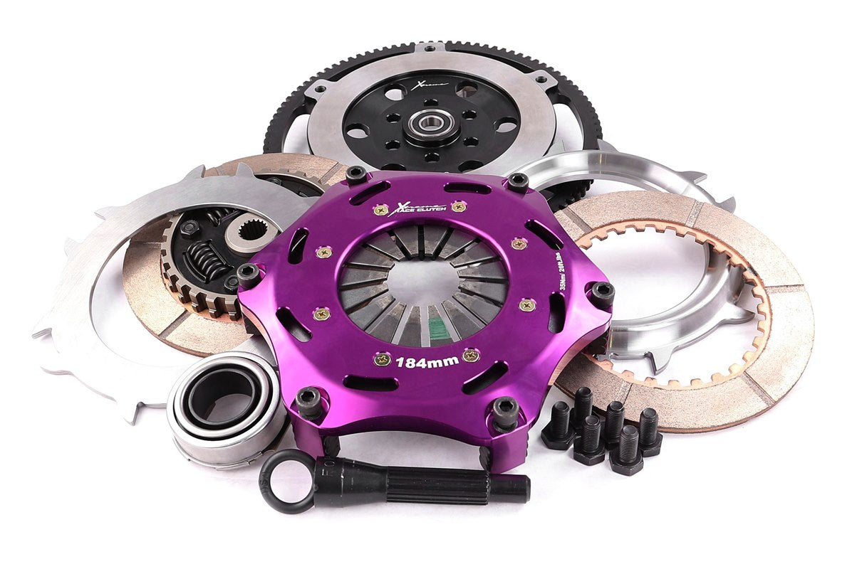Xtreme Performance - 184mm Sprung Ceramic Twin Plate Clutch Kit Incl Flywheel 1220Nm - KSZ18523-2B