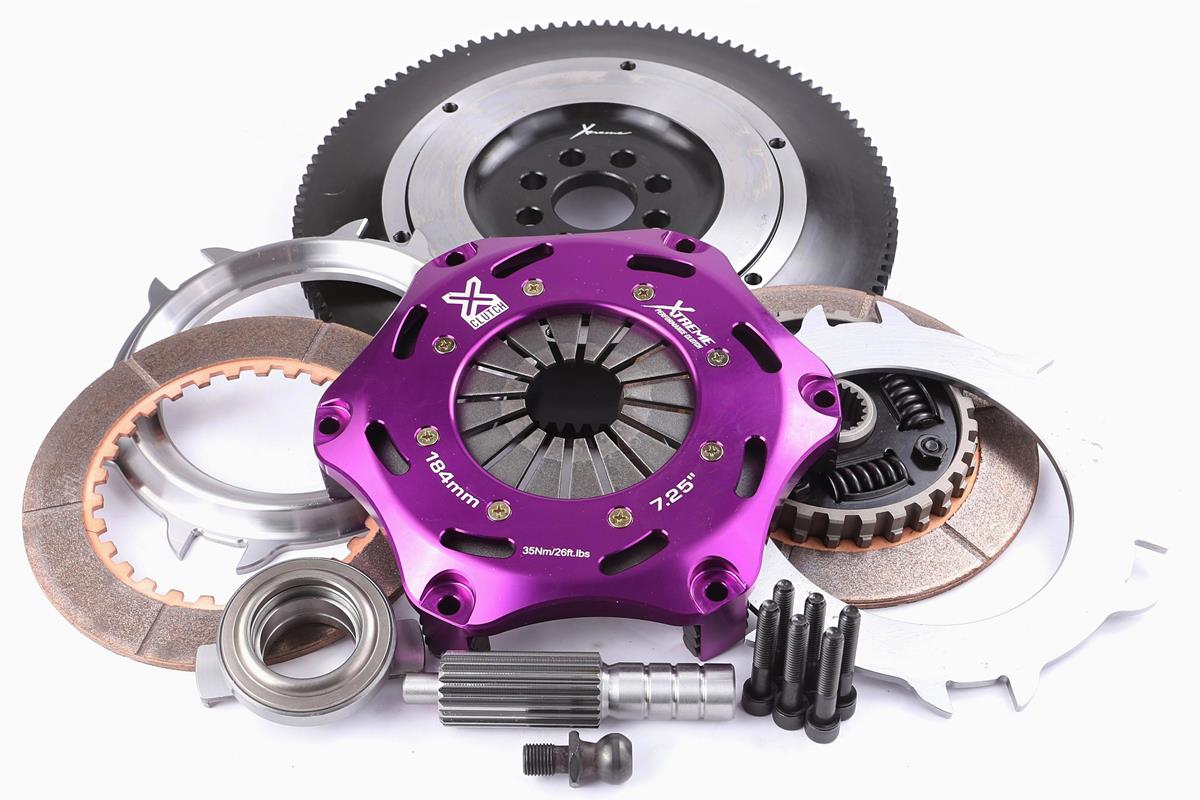 Xtreme Performance - 184mm Sprung Ceramic Twin Plate Clutch Kit Incl Flywheel 1220Nm - KTY18520-2B