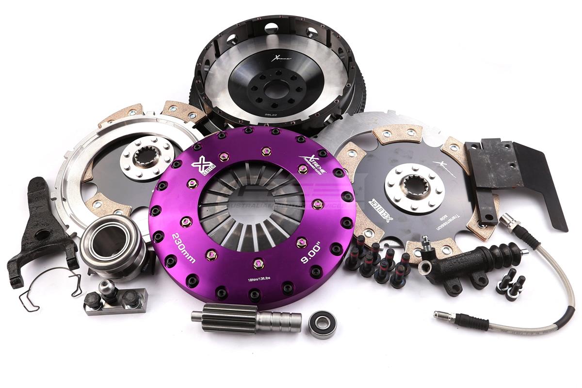 Xtreme Performance - 230mm Rigid Ceramic Twin Plate Clutch Kit Incl Flywheel 1800Nm - KTY23536-2E