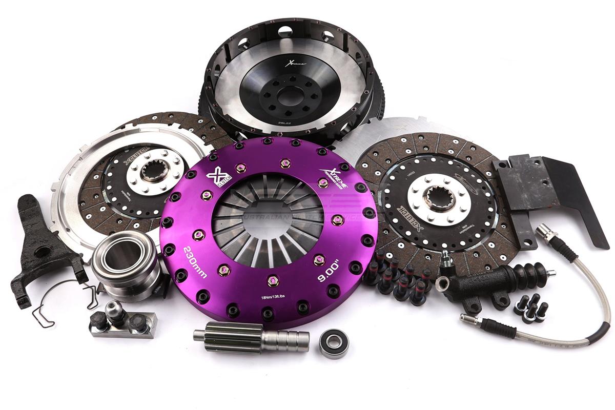 Xtreme Performance - 230mm Organic Twin Plate Clutch Kit Incl Flywheel 1200Nm - KTY23536-2G