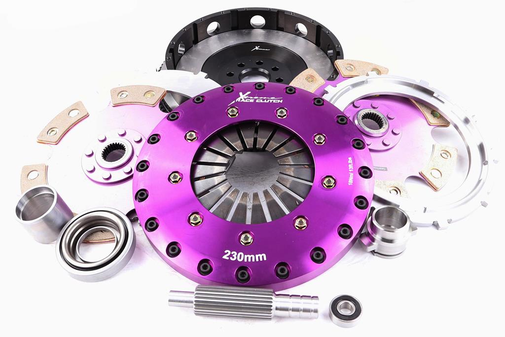 Xtreme Performance - 230mm Rigid Ceramic Twin Plate Clutch Kit Incl Flywheel 1800Nm - KTY23596-2E