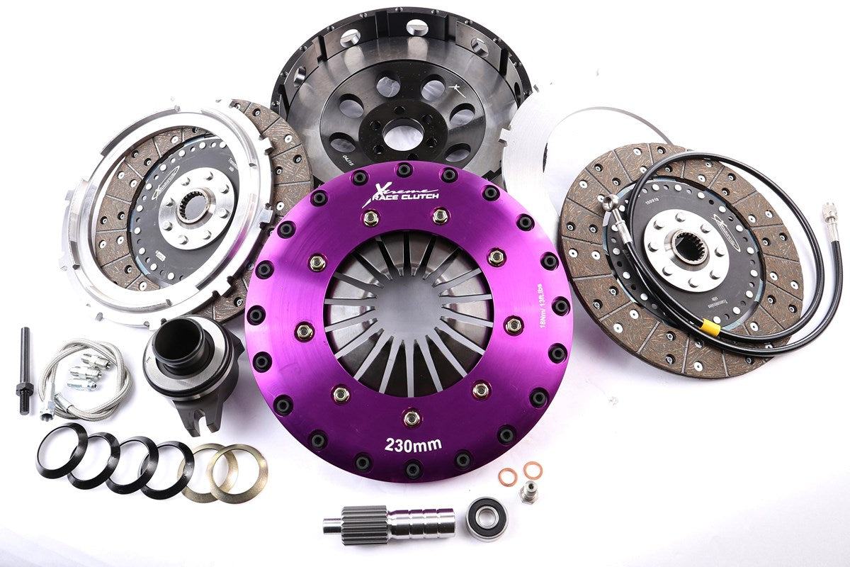 Xtreme Performance - 230mm Organic Twin Plate Clutch Kit Incl Flywheel & CSC 1200Nm - KTY23683-2G