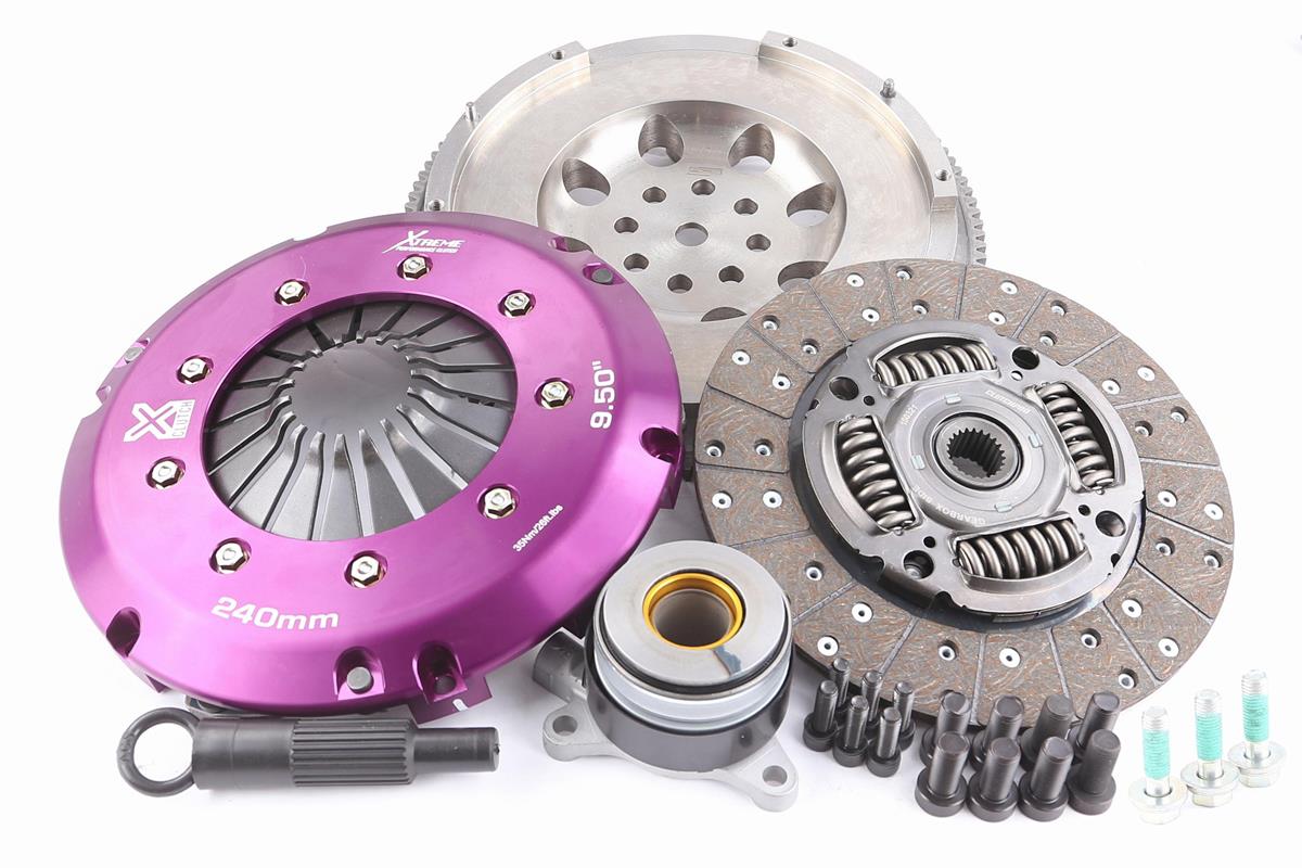 Clutch Kit - Xtreme Performance Heavy Duty Organic Incl Flywheel & CSC - CONVERSION TO SOLID FLYWHEEL does have a significant increase in noise and harmonics - 600NM - KTY24646-1A
