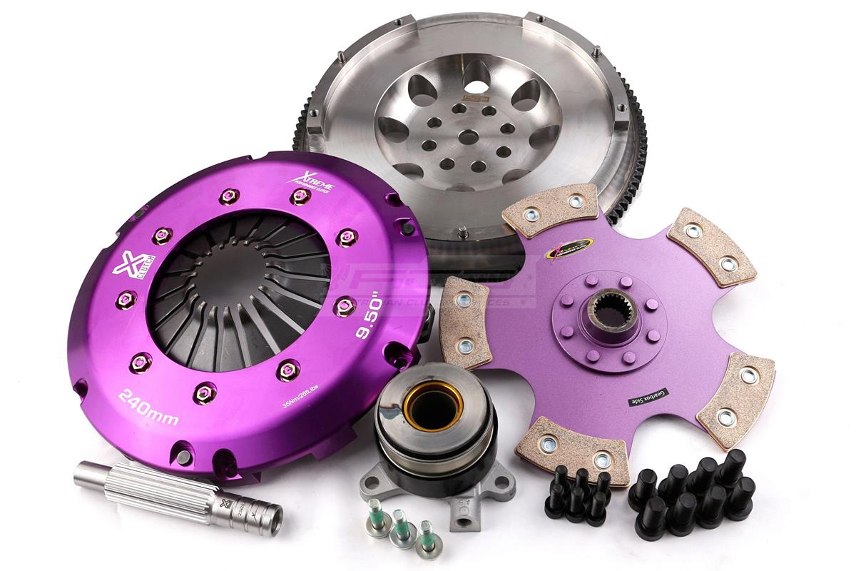 Clutch Kit - Xtreme Performance Heavy Duty Rigid Ceramic Incl Flywheel & CSC - CONVERSION TO SOLID FLYWHEEL does have a significant increase in noise and harmonics - 600NM - KTY24646-1E