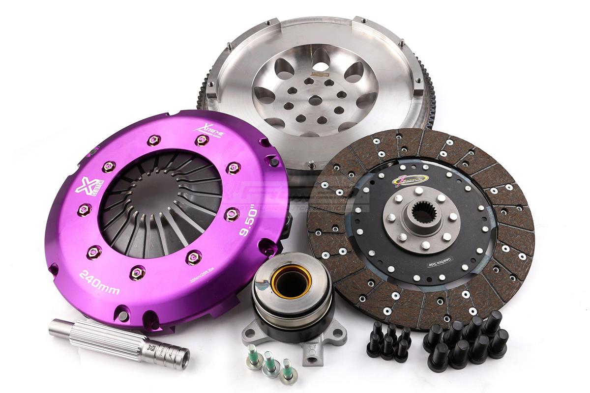 Clutch Kit - Xtreme Performance Heavy Duty Rigid Organic Incl Flywheel & CSC - CONVERSION TO SOLID FLYWHEEL does have a significant increase in noise and harmonics - 600NM - KTY24646-1G