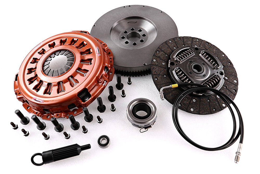 Clutch Kit - Xtreme Outback - Extra Heavy Duty Organic Incl Flywheel 610Nm 1120Kg (45% inc.) - Upgrade Kit with solid flywheel - KTY28590-1AX