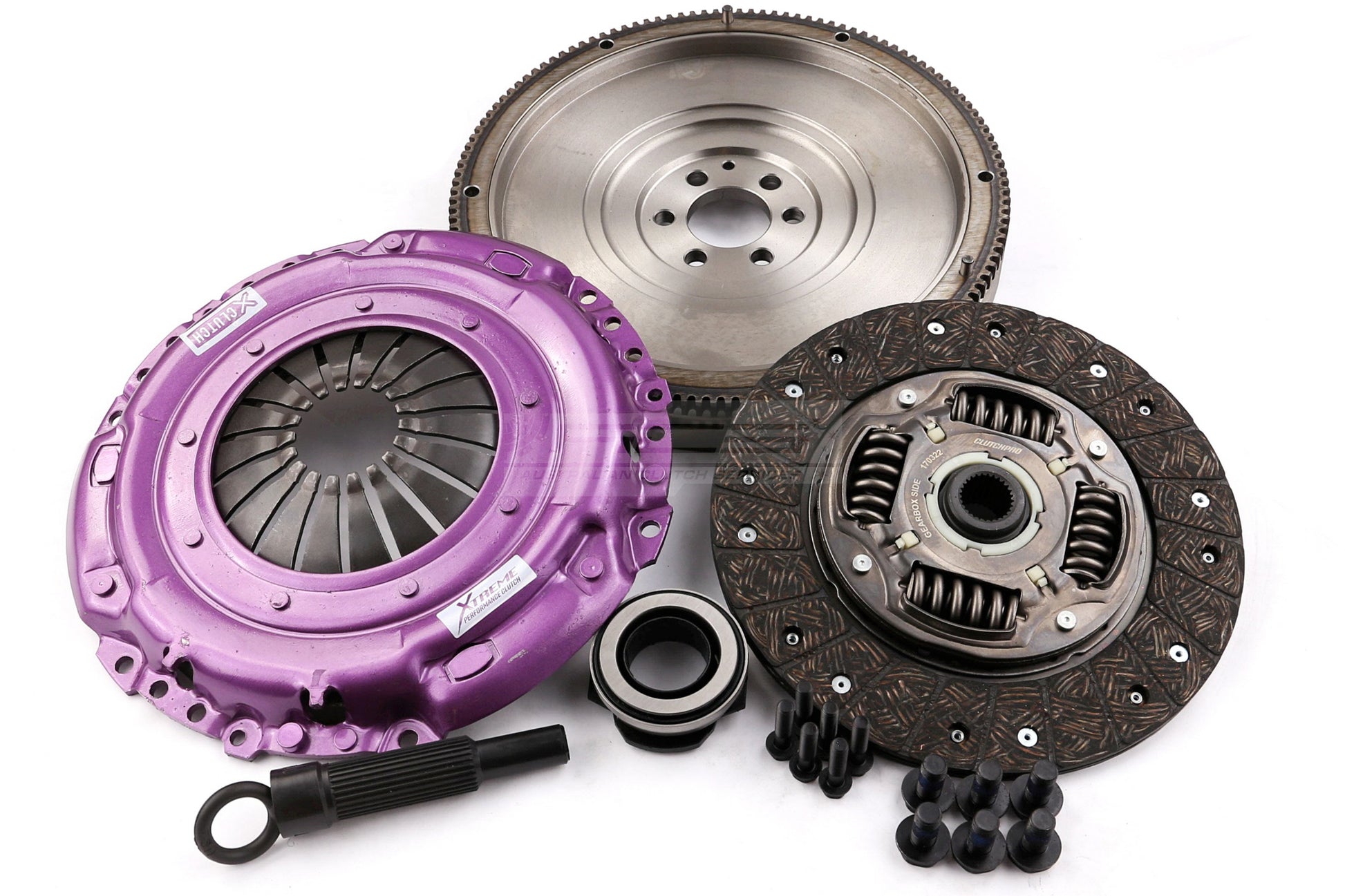 Clutch Kit - Xtreme Performance Heavy Duty Organic Incl Flywheel 350Nm 745kg (35% inc.) Conversion kit Dual-mass to solid flywheel - KVW23520-1A