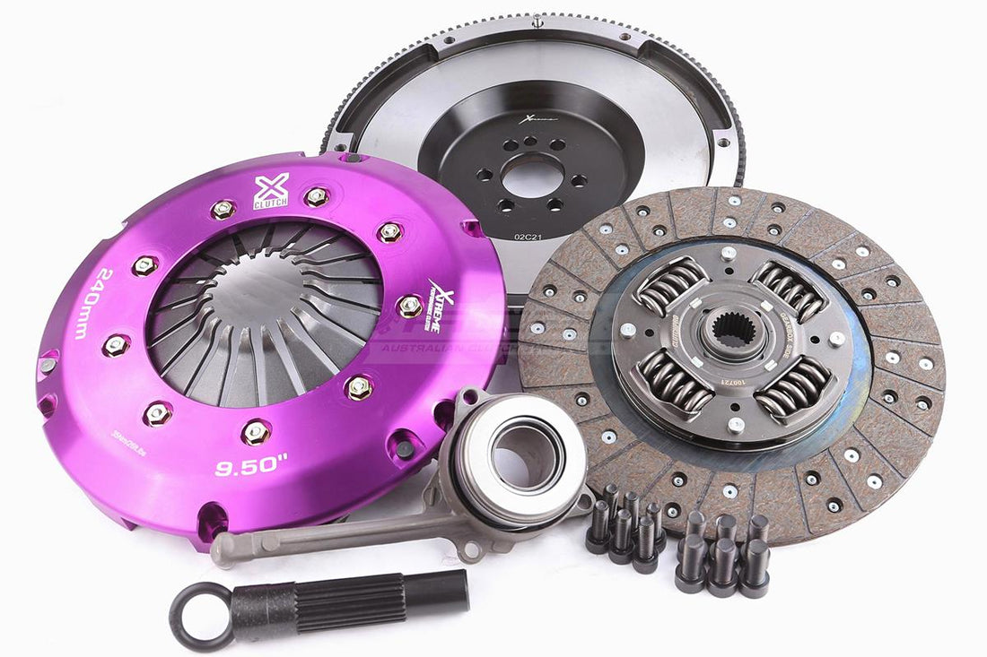 Clutch Kit - Xtreme Performance Heavy Duty Organic Incl Flywheel & CSC 600Nm  Conversion kit Dual-mass to solid flywheel (6 bolts) - KVW24696-1A