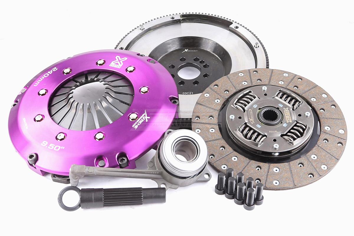 Clutch Kit - Xtreme Performance Heavy Duty Organic Incl Flywheel & CSC 600Nm  Conversion kit Dual-mass to solid flywheel (8 bolts) - KVW24698-1A