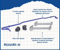 Sway Bar 16mm (80 duro/ShA) - RC0125RZ-16
