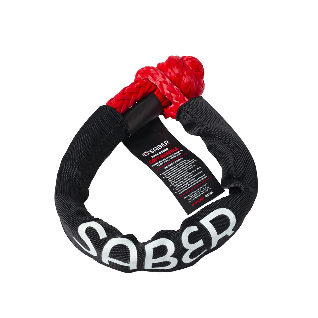 Saber 15,000KG Soft Shackle with Protective Sheath - SBR-15KSSB