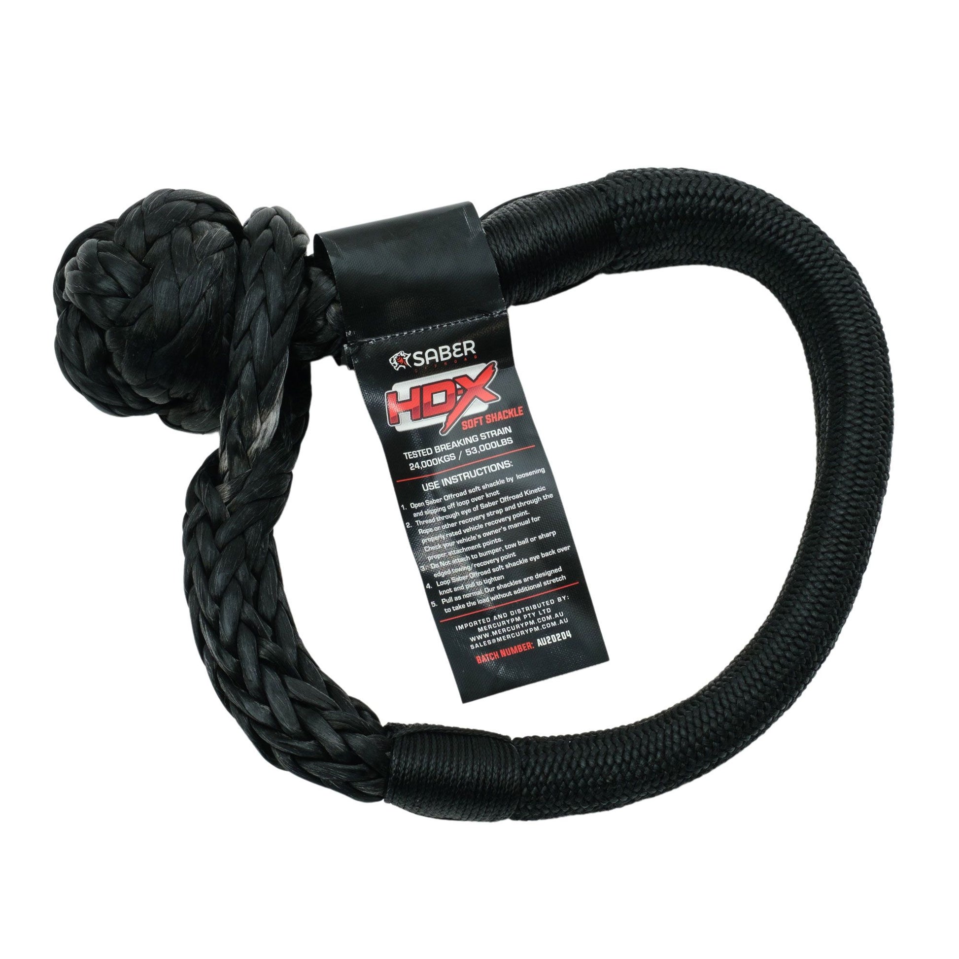 24,000KG HDX Technora  Bound Soft Shackle - SBR-24KTBSSB