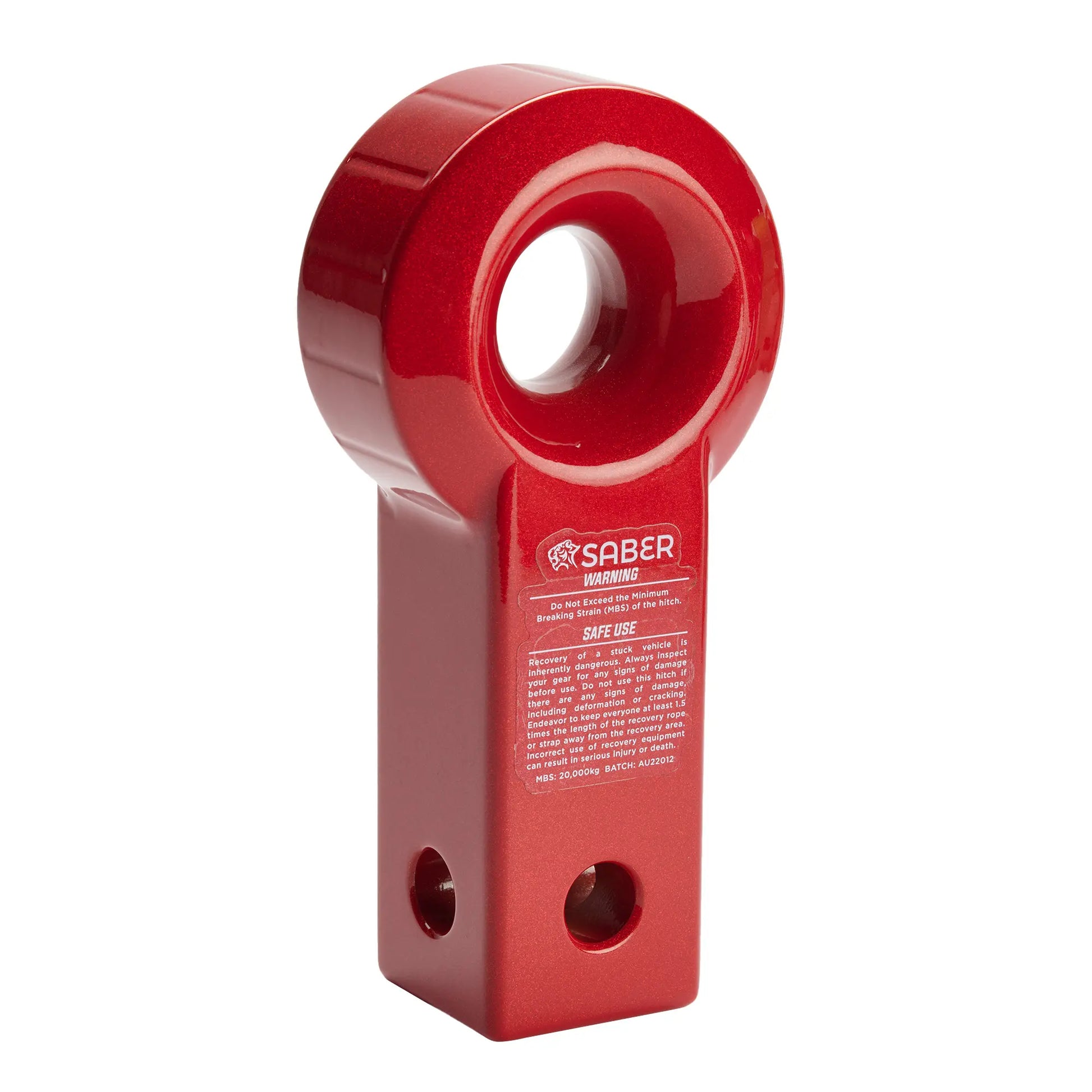 Saber 7075 Alloy Recovery Hitch – Prismatic Red - SBR-RFRH3R