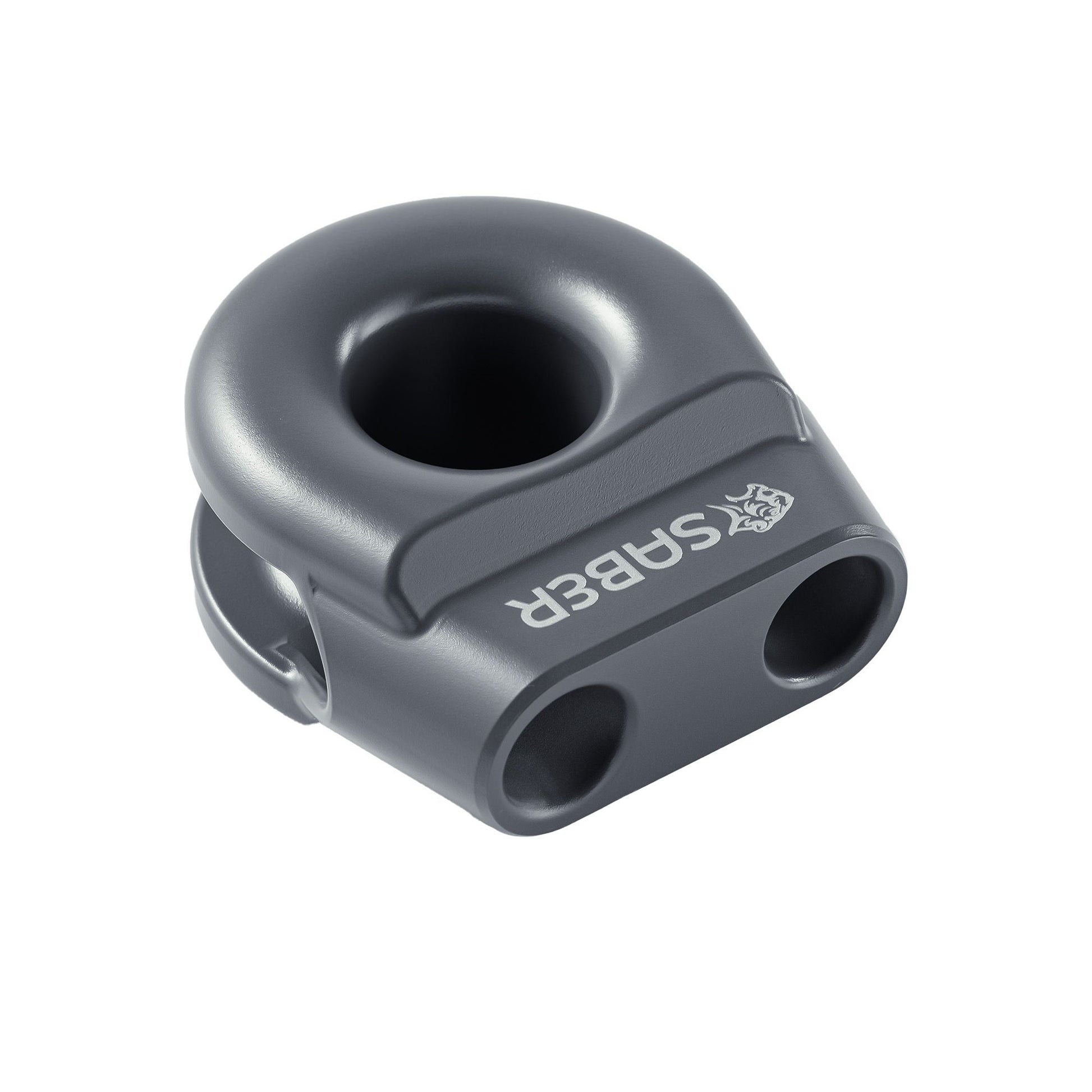 6061 Aluminium Spliced Winch Thimble UPDATED DESIGN  - Cerakote Grey - SBR-SWT2CG