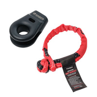 Saber 6061 Aluminium Spliced Winch Thimble - Cerakote Black & 9K Soft Shackle - SBR-SWTBLKK1