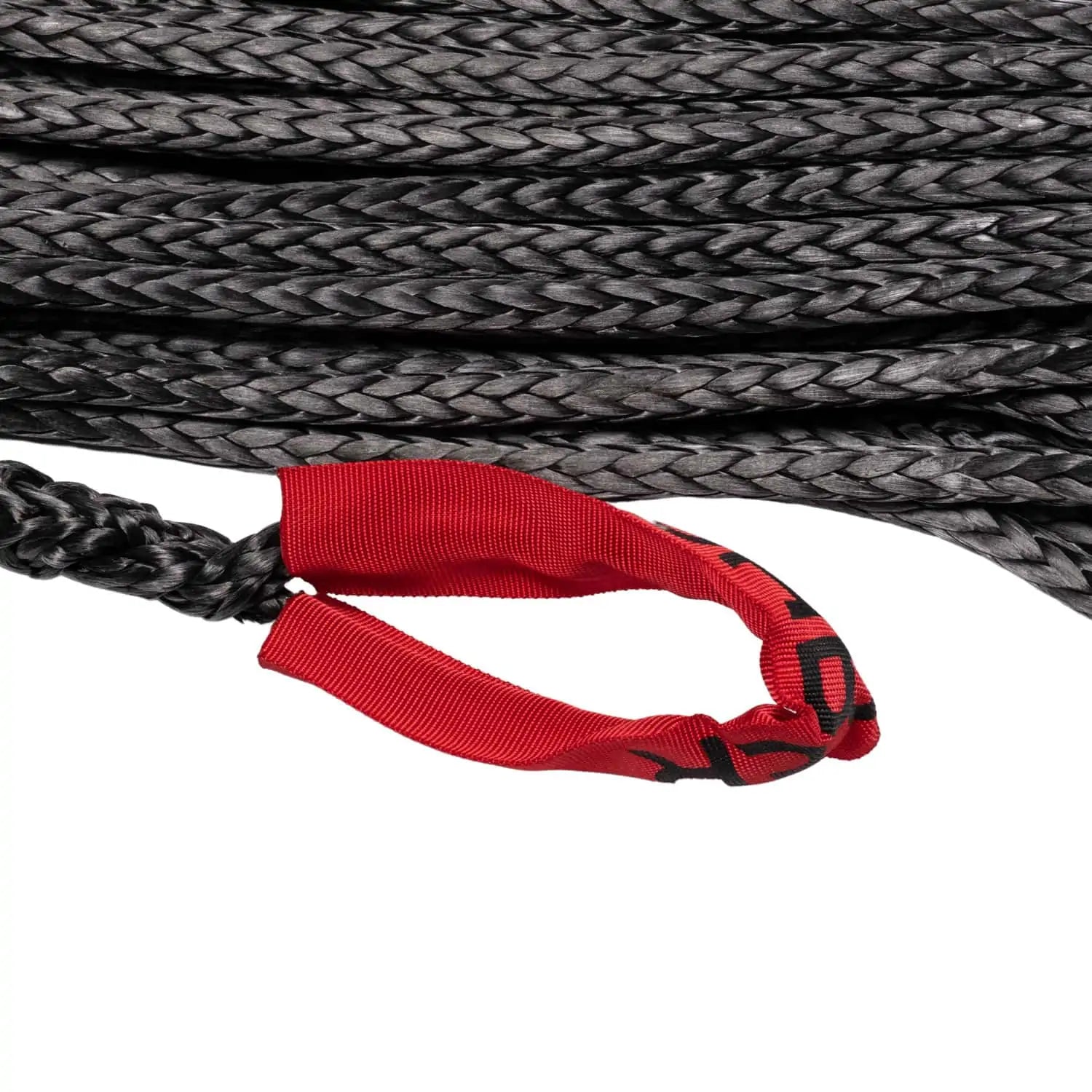 6,000KG Black SaberPro Winch Extension Rope w/Red Sheath Eyes - 20M - SBR-6WERS