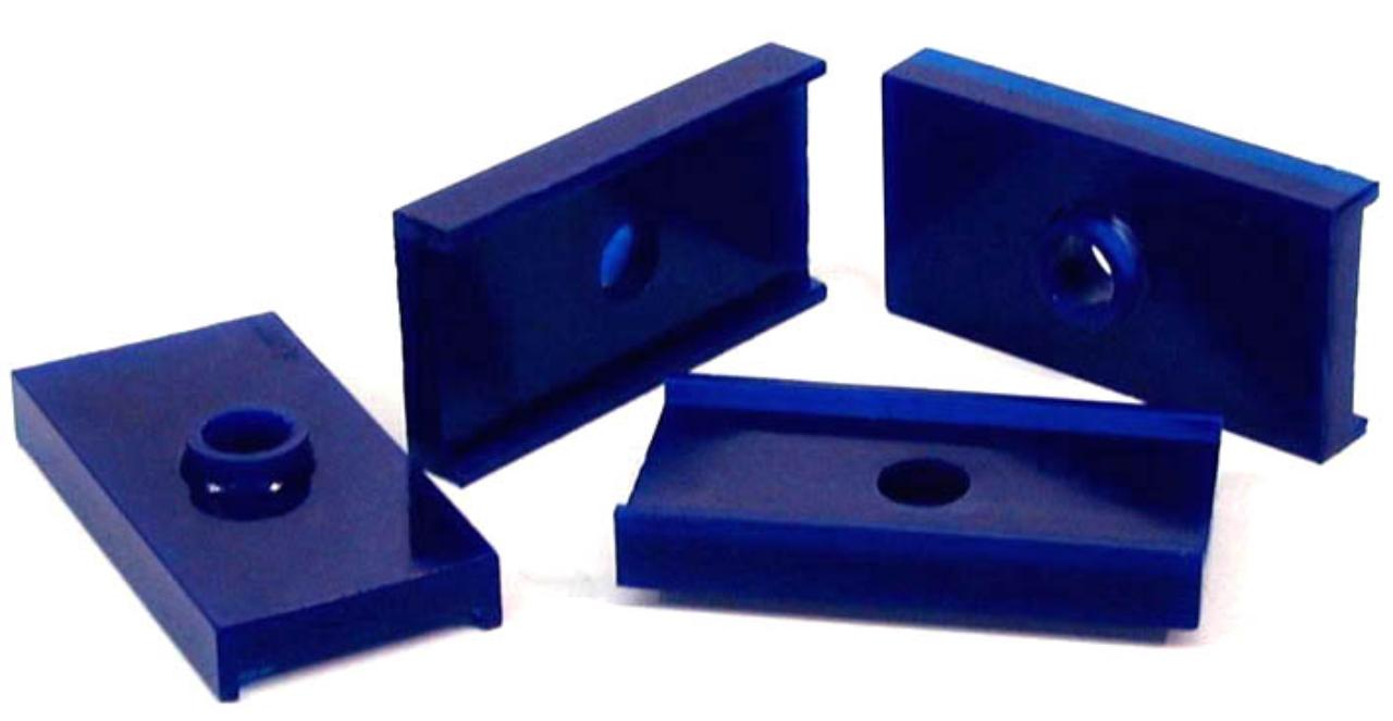 Rear Spring Pad Insulator Bushing Kit (80 duro/ShA) - SPF0013K