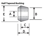 TAPERED SHOCK BUSH 12MM 4B (80 duro/ShA) - SPF0065-12K