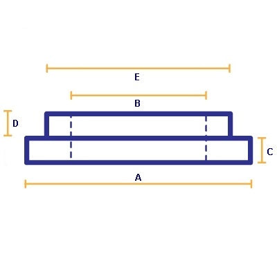 R Spring Spacer Std Height Kit 	A=94mm B=67-85.5mm C=7mm D5.5mm E=72mm (80 duro/ShA) - SPF2327K