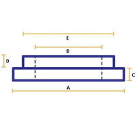 R Spring Spacer Std Height Kit 	A=94mm B=67-85.5mm C=7mm D5.5mm E=72mm (80 duro/ShA) - SPF2327K