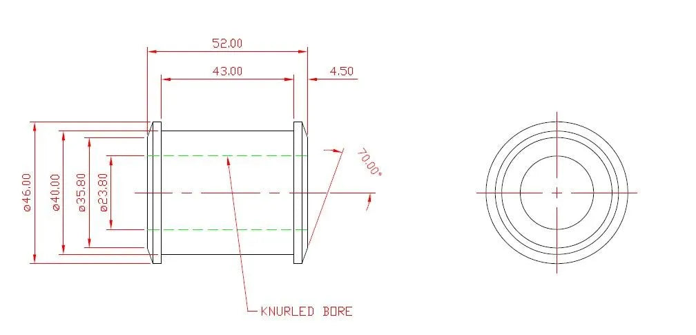 RR UPPER CTRL ARM INNER BUSH KIT (80 duro/ShA) - SPF3262K