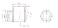 RR UPPER CTRL ARM INNER BUSH KIT (80 duro/ShA) - SPF3262K