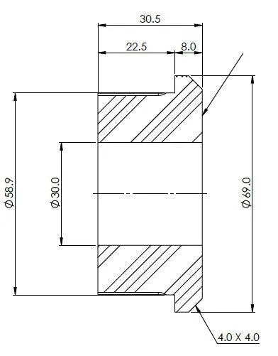Ranger PX123 Diff Mount Bush Kit - Left Side Lower (80 duro/ShA) - SPF3798K
