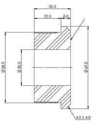 Ranger PX123 Diff Mount Bush Kit - Left Side Lower (80 duro/ShA) - SPF3798K