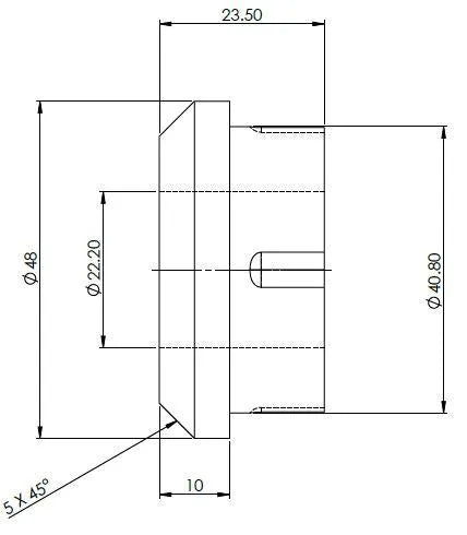 Ranger PX123 Diff Mount Bush Kit - Right Side (80 duro/ShA) - SPF3801K