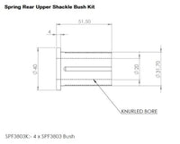 REAR SPR REAR UPP SHACKLE KIT (80 duro/ShA) - SPF3803K